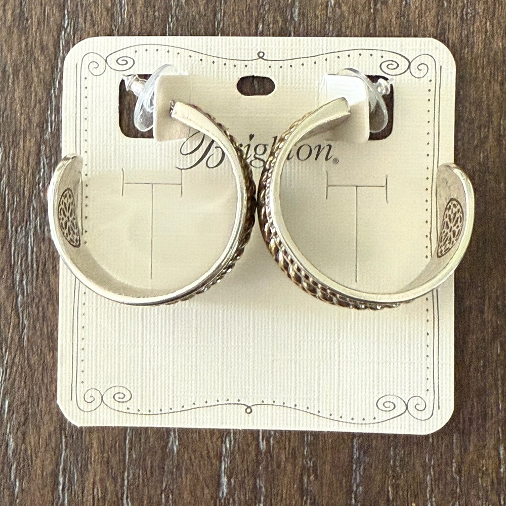 NWT Brighton Ferrara Monete Wide Hoop Earrings - New! $108 Retail